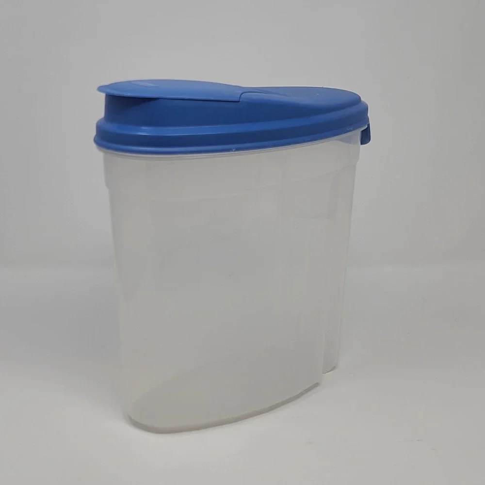 Rubbermaid Servin Saver Cereal Container Blue Flip Top Lid 556 I 1 Clear Good